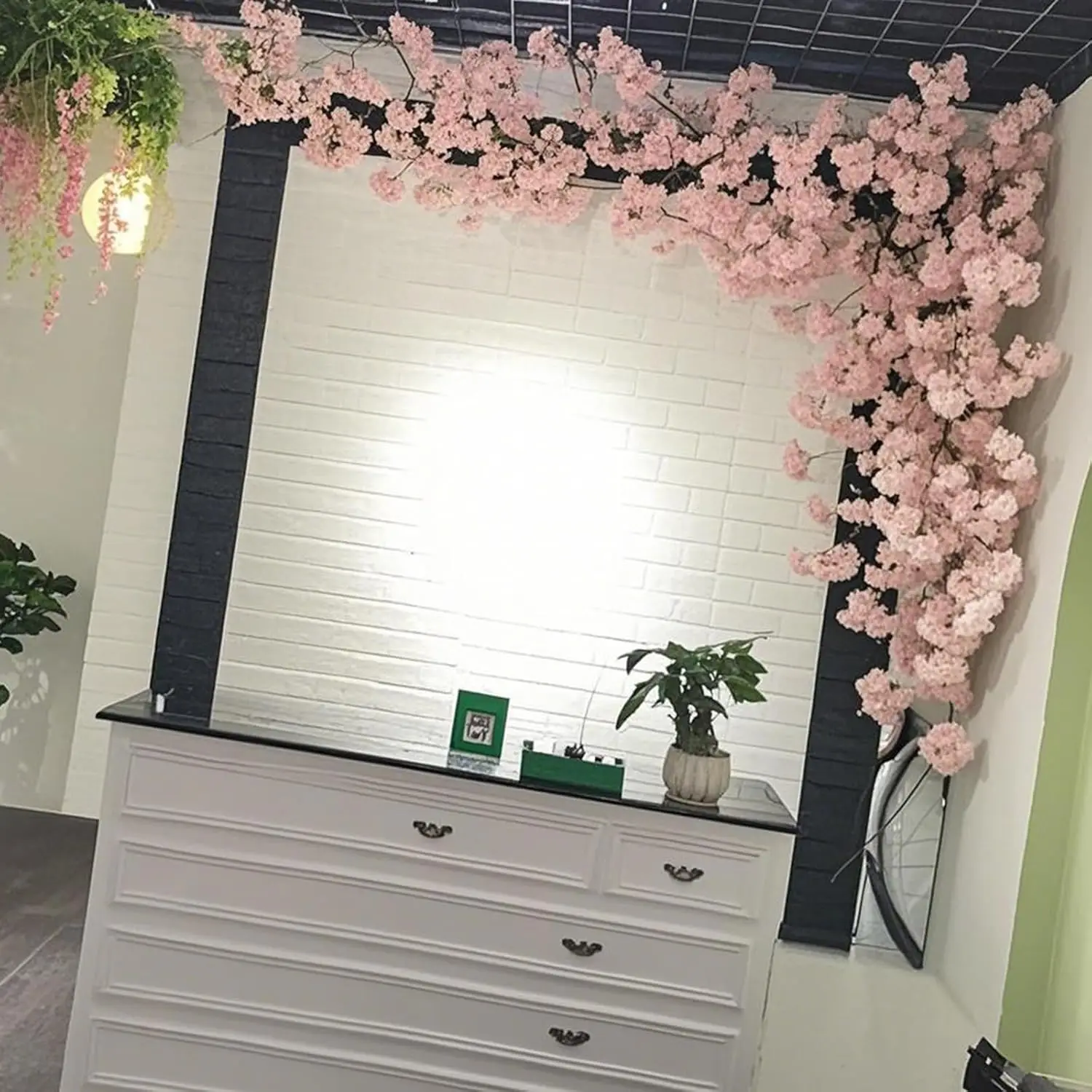 

Artificial Cherry Blossom Tree Cherry Tree Decor with 30 Branches Cherry Blossom 3 Tree Vine, Champagne Japanese Cherry Blossom