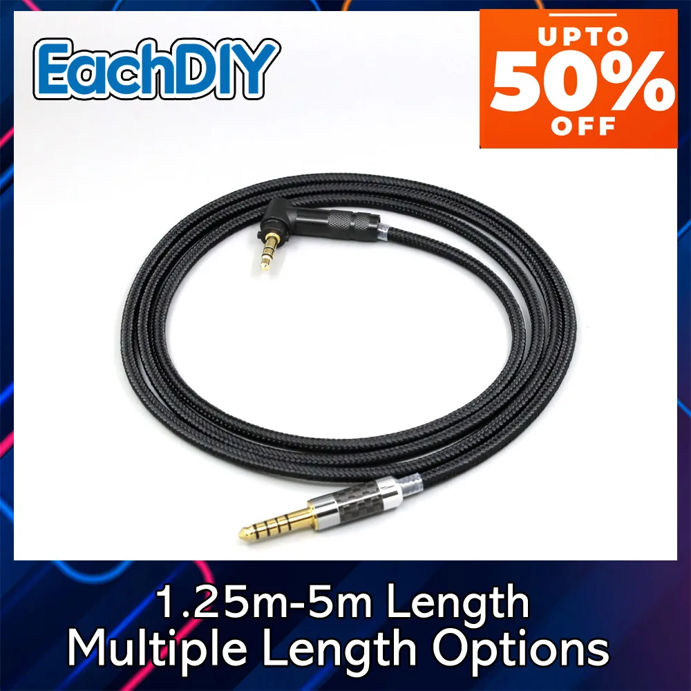 

Black Super Soft Headphone Nylon OFC Cable For Fostex T50RP Mk3 T40RP Mk2 T20RP Mk2 Dekoni Audio Earphone LN008491