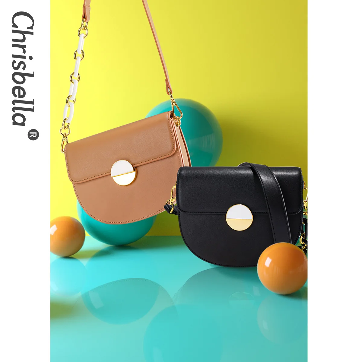 

Chrisbella Trendy Vintage Saddle Bag