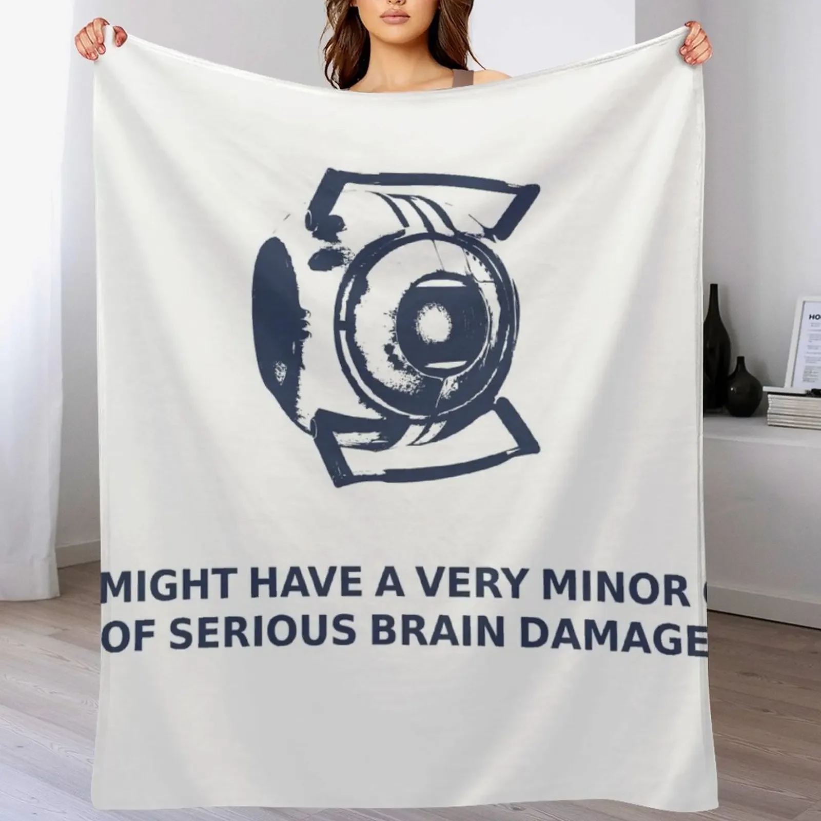 

Wheatley - Portal 2 Quote Throw Blanket Lightweight Warm Blanket for Indoor Outdoor Use