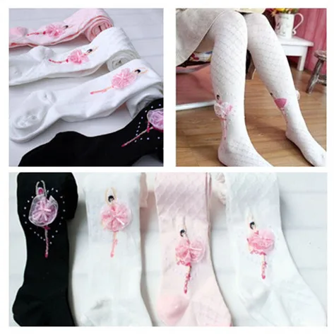 Girls Tights Autumn Kids Cotton Ballet  Dance Pantyhose Cute Soft Knitted Tights for Baby Girl  Stocking Children Clothing