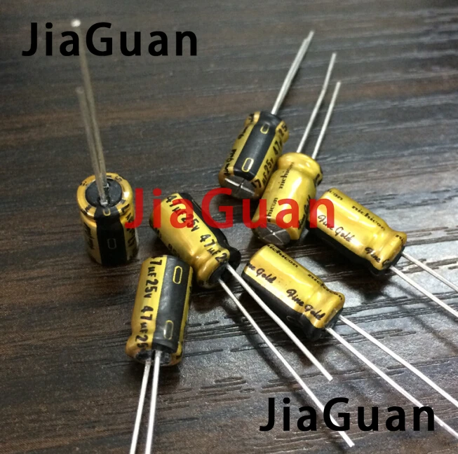 20PCS NICHICON FG 25V47UF 6.3x11MM fine gold 47UF 25V FineGold MUSE Audio Capacitor 47uF/25V