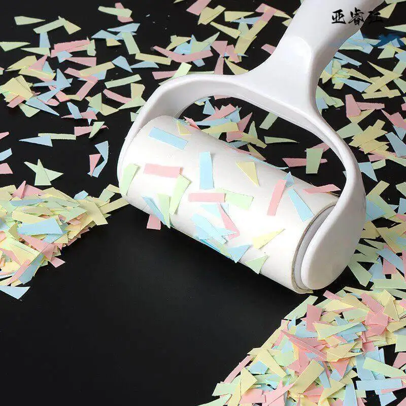 Strong Sticky Hair Remover Roller Brush for Clothes And Cats Tearable Paper Replacement 10cm Household Cleaning Tool