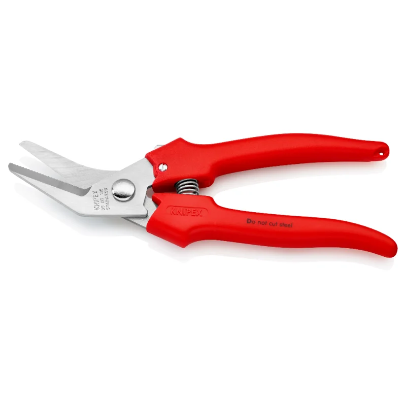 KNIPEX Tools 95 05 185 Multifunctional Combination Shears 185mm Opening Spring Angled Shape Cable and Wire Scissors 115Grams