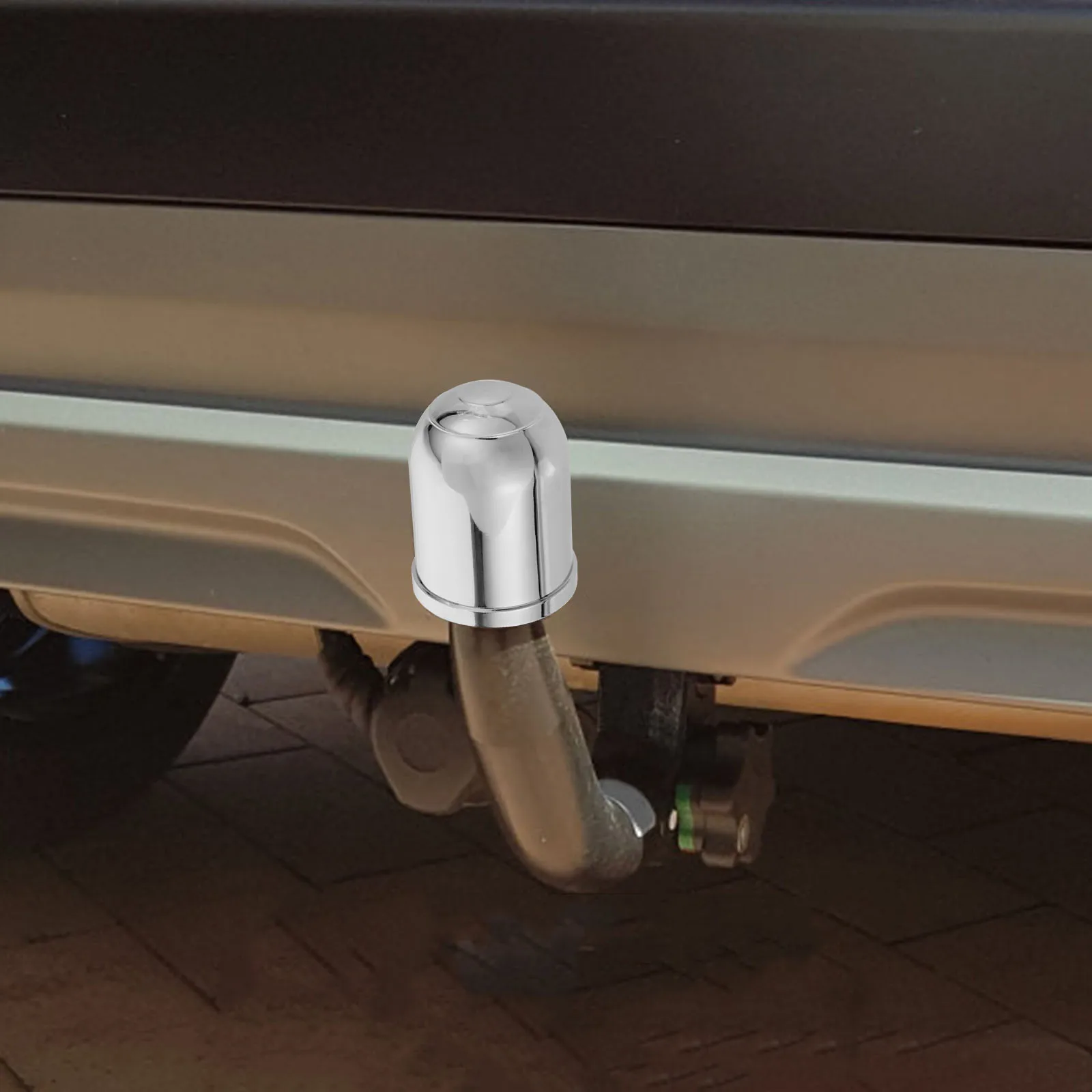 

Trailer Hitch Ball Cap Cover Plastic Chrome Clamp Strip for RV Caravan SUV Off-road Accessories Protecting Tow Ball Mount Parts
