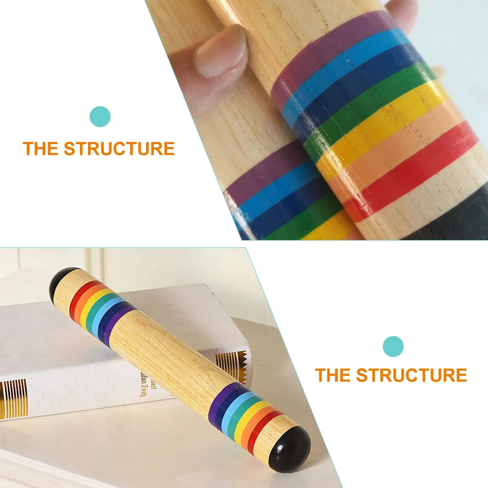 

Wooden Rain Sound Barrel Unique Rain Sound Maker for Educational Instrument Auditory Visual Imagination Development