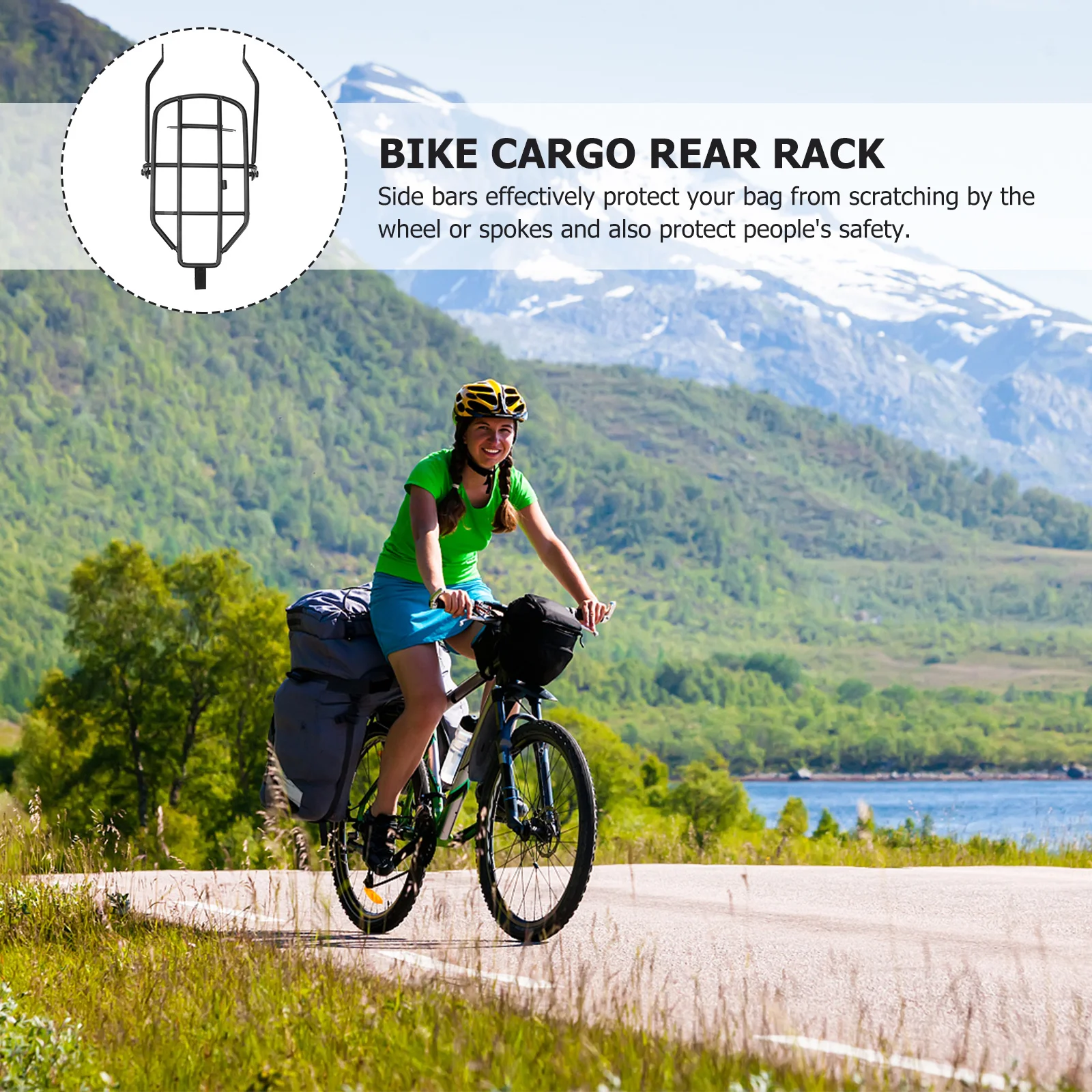 Rear Durable Folding Cargo Rack For Road Mountain Bike Rear Shelf Bike Outdoor Travel Luggage Carrier Back Stand