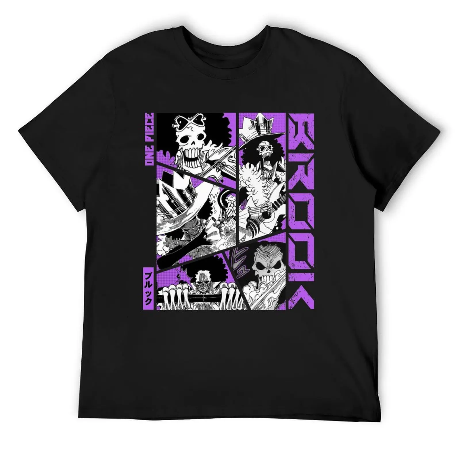 

Brook Manga Panel T-Shirt hippie clothes custom shirt funny costumes Aesthetic clothing t shirts for men cotton