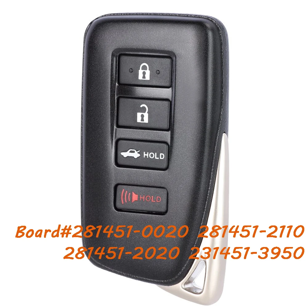281451-0020 281451-2110 281451-2020 231451-3950 Remote Key Fob for Lexus IS300 IS350 RC300 RC350 RC200T ES300H ES350 RCF ISF