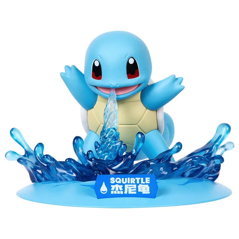 Oryginalne figurki Pokemon z serii Sparkling Moment: Squirtle, Charmander, Bulbasaur - zabawki, modele, prezent na urodziny dla dzieci.