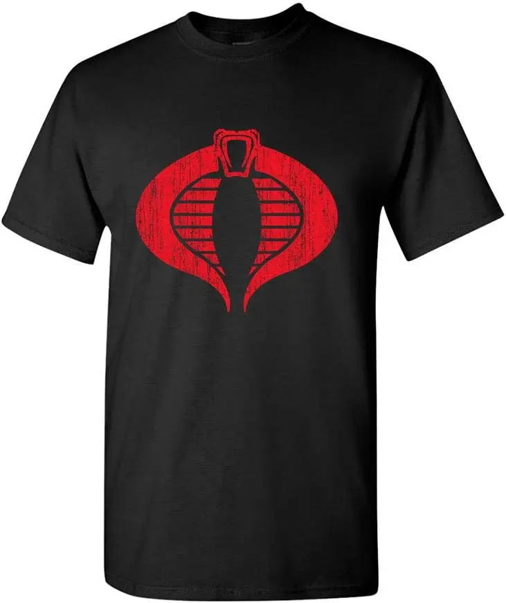 Gi Joe Cobra Logo Vintage Distressed Design Classic Cartoon T-Shirt