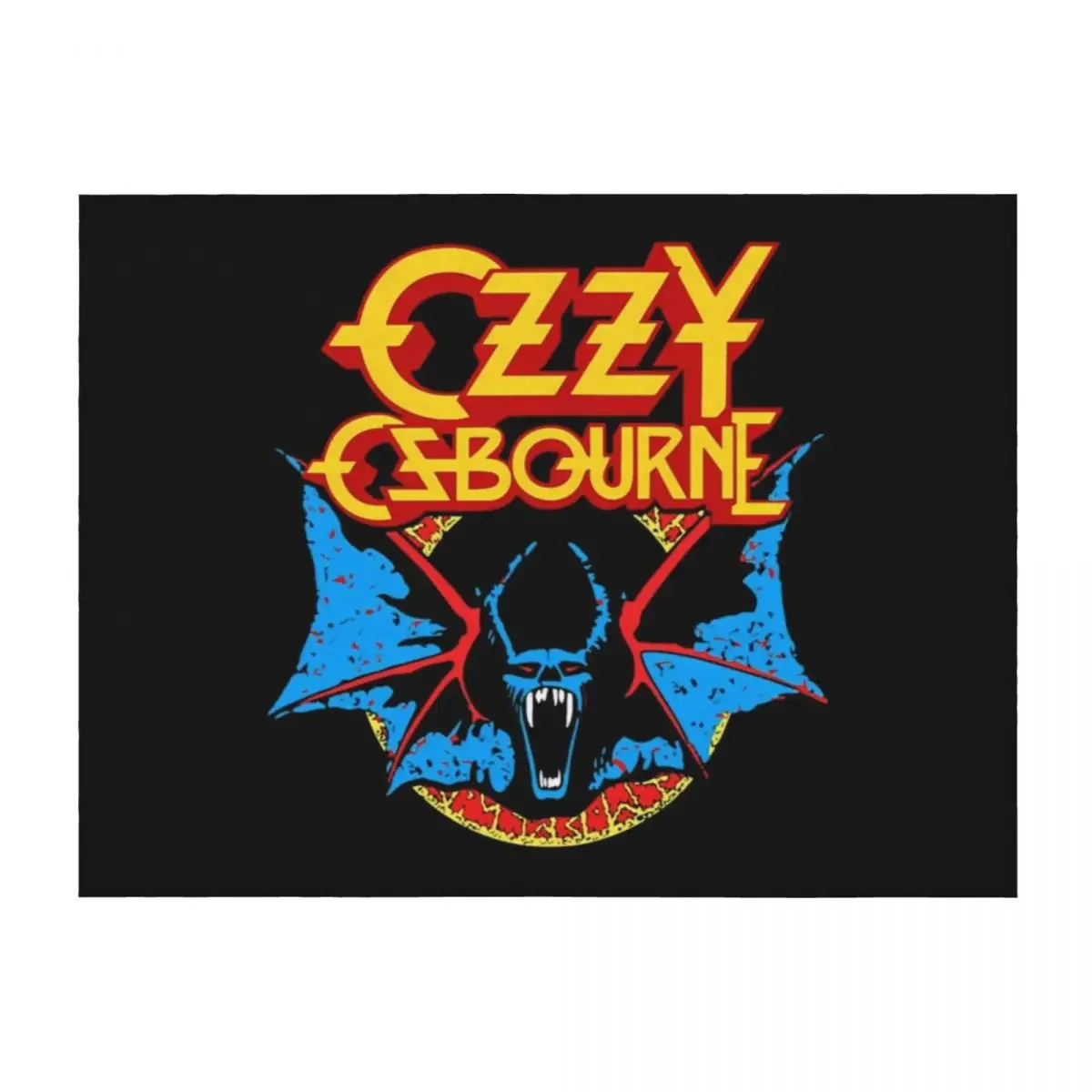 

Ozzy Osbourne Classic Bat Throw Blanket Beautifuls Loose warm winter decorative Blankets