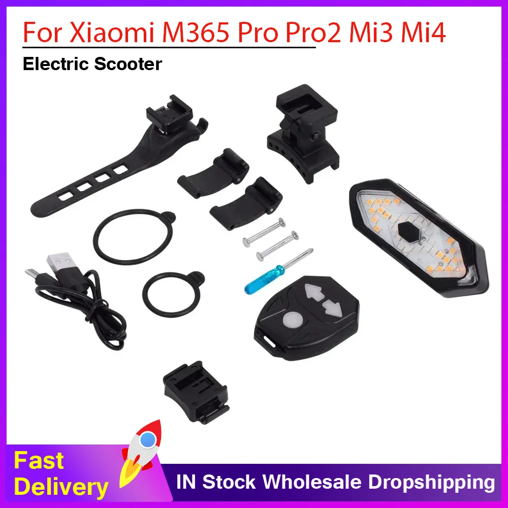 

Универсальный указатель поворота для электросамокатов Xiaomi M365 Pro, Pro2, Mi3, Mi4, Ninebot G30, G2, F20 с дистанционным управлением