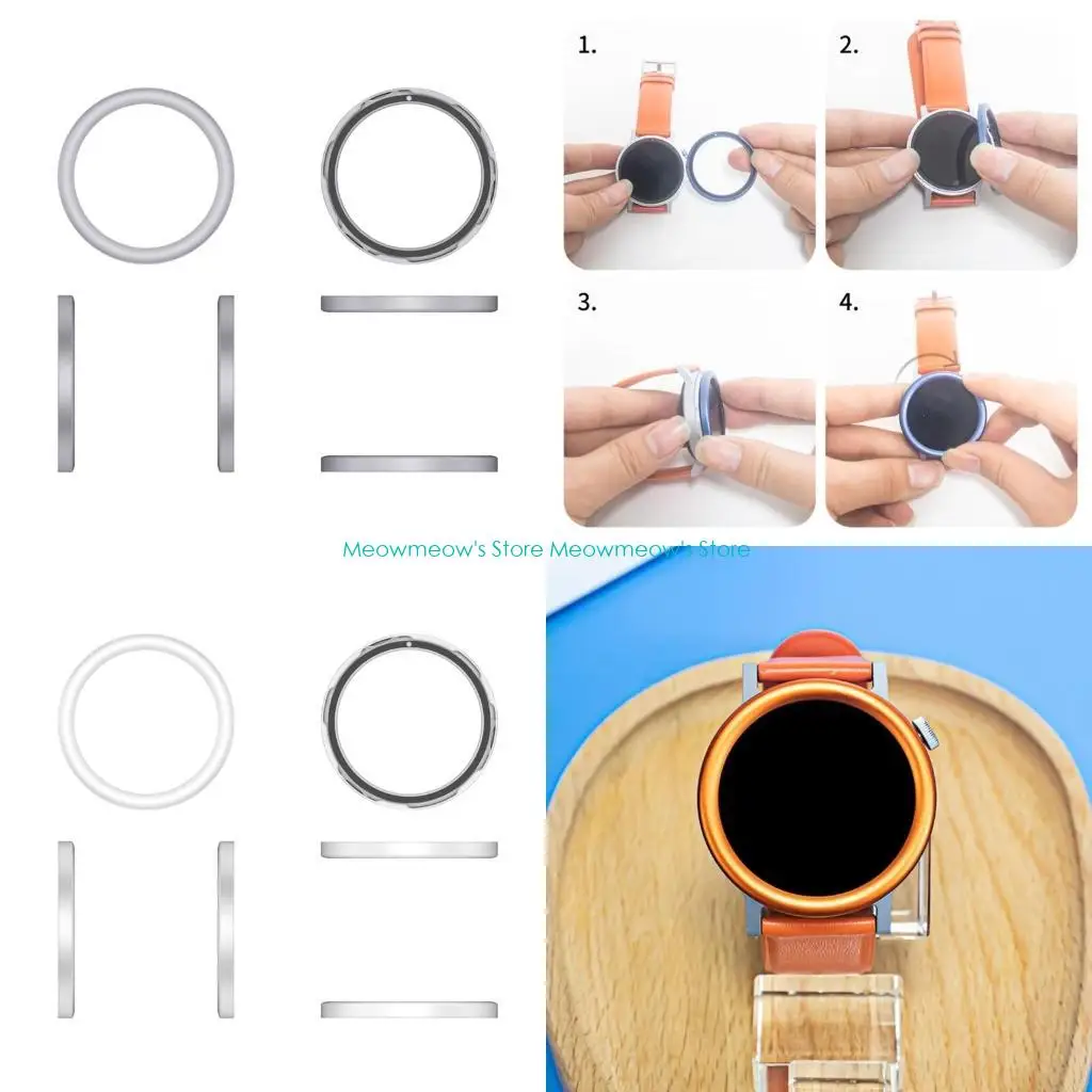 W91A Stylish High Strength Metal Frame Bezel Rings Protective Case for CMF Watch Scratch Resistance Offer Protective