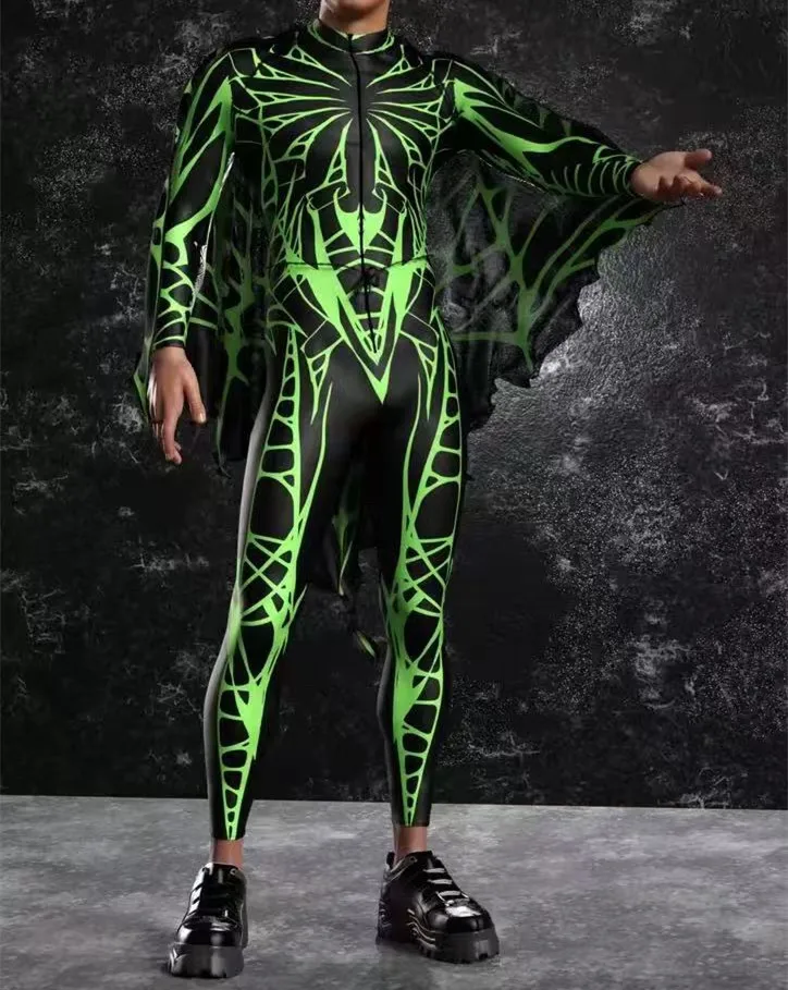 Herren Rüstungs-Muskelanzug, Karneval, Mechanischer Bodysuit, Halloween-Party, Bühnenauftritt, Cosplay-Kostüm, Strumpfhose – Detail 2