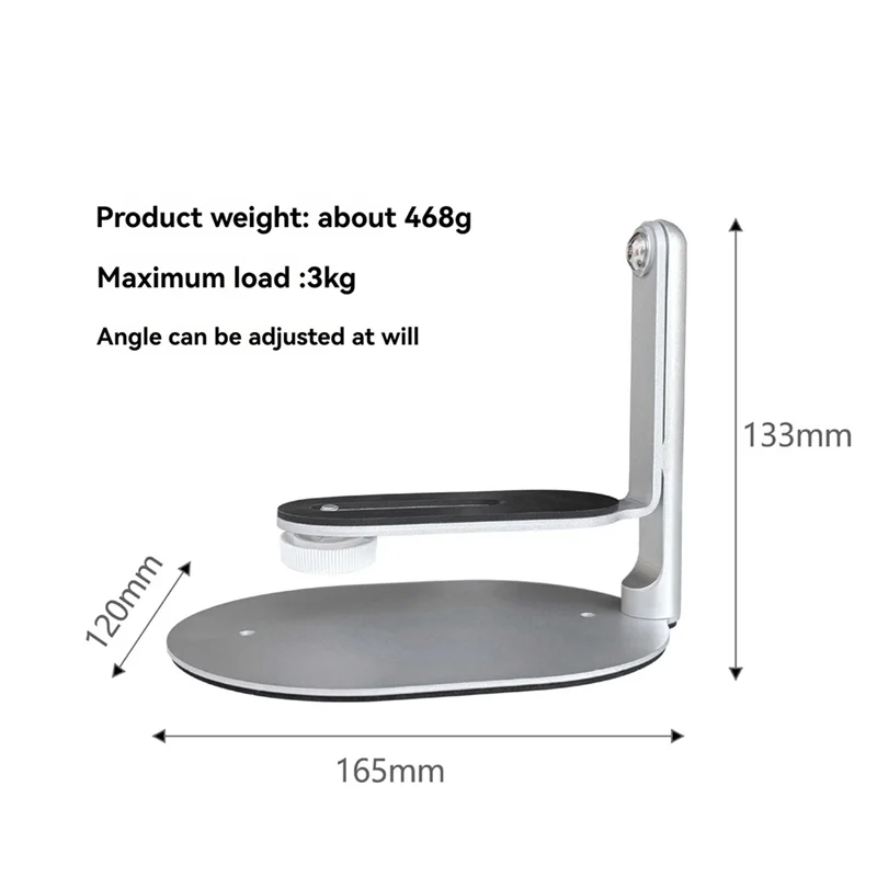 Soporte de proyector ajustable ABZW, Base de 1/4, soporte de escritorio giratorio de 360 grados para Mini proyector XGIMI Xiaomi Mijia