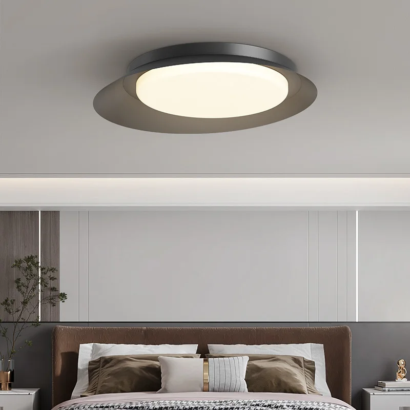 

Minimalism Black Modern LED Ceiling Light Bedroom Lighting Living Room Balcony Indoor Lamp Modern Home Interior Decor Lamp 2024