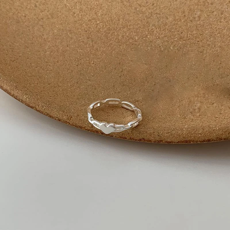 Neuer Ring aus 925er-Sterlingsilber im schlichten Stil, Persönlichkeitsring, Damenring, Geburtstagsgeschenk für Freunde, exquisiter Schmuck – Detail 1
