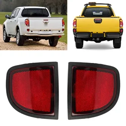 Car Rear Bumper Reflector Car Accessories Reflective Lamp Lens for Mitsubishi L200 Triton ML MN 2005-2015 8355A015 8355A016