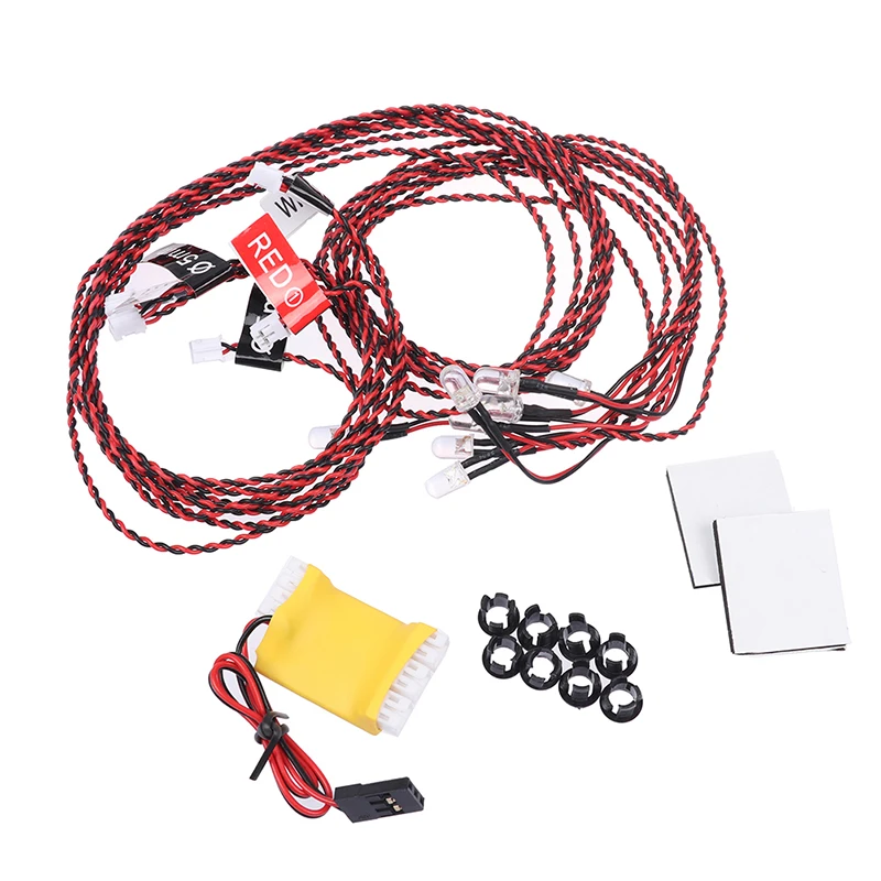 1Set Flash RC LED Light Kit 8 LED Lighting System For RC Helicopter Airplane