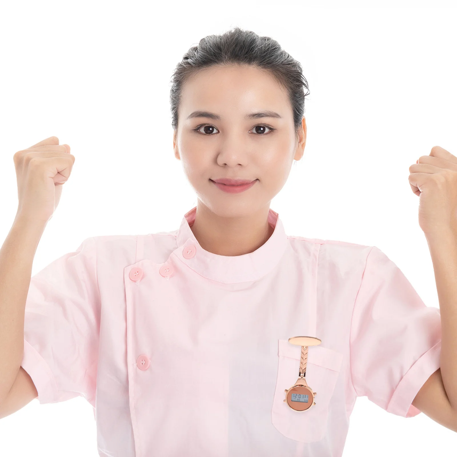 Electronic Nurse Unisex Lapel Pin Badge Doctor Student Portable Digital Health Accessory