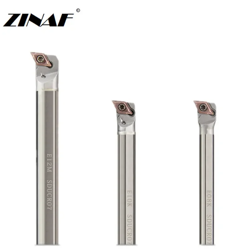 Ferramentas de Torneamento Interno à Prova de Choque Torno Mecânico Carbide Boring Tools para Dcgt Dcmt Dcmt E10k E12m E16q Sducr Sdqcr 07 11