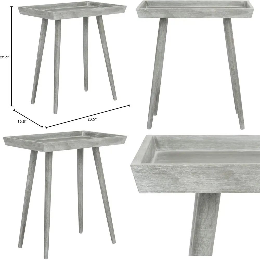 

Современный серый акцентный столик с верхней столешницей из сланца для дома