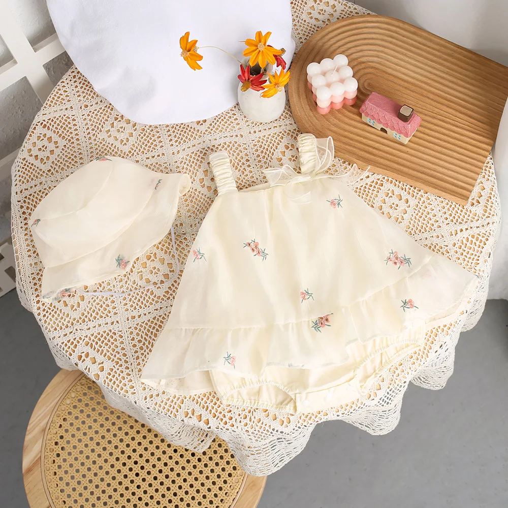 Flying Sleeve Floral One Piece Infant Newborn Baby Girl Bodysuits Polk Collar Princess Sweet Kids Romper Jumpsuit for Newborns