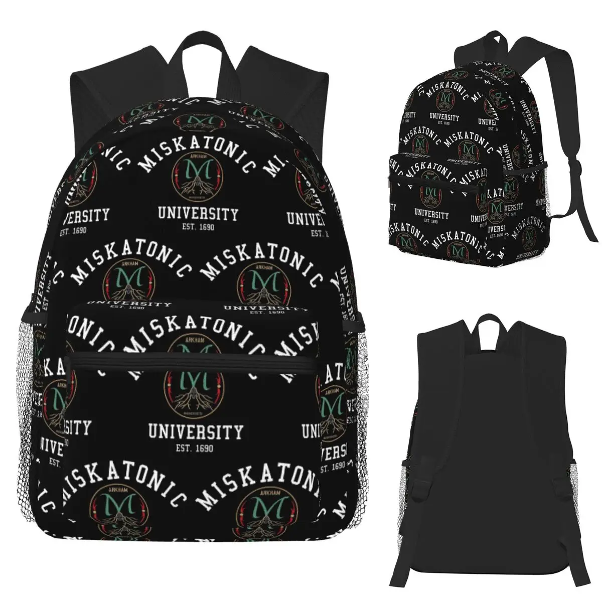 

Call Of Cthulhu Necronomicon Мискатоник Университет Ктулу и Лавкрафт Студенческий рюкзак Школьная сумка Книжная сумка Сумки на плечо