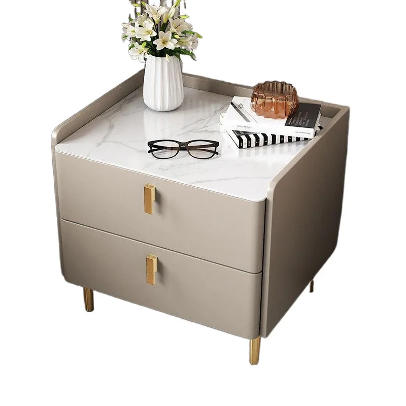

Итальянская прикроватная тумбочка, простая бытовая тумбочка для спальни, простая современная прикроватная тумбочка для хранения, светлая роскошь