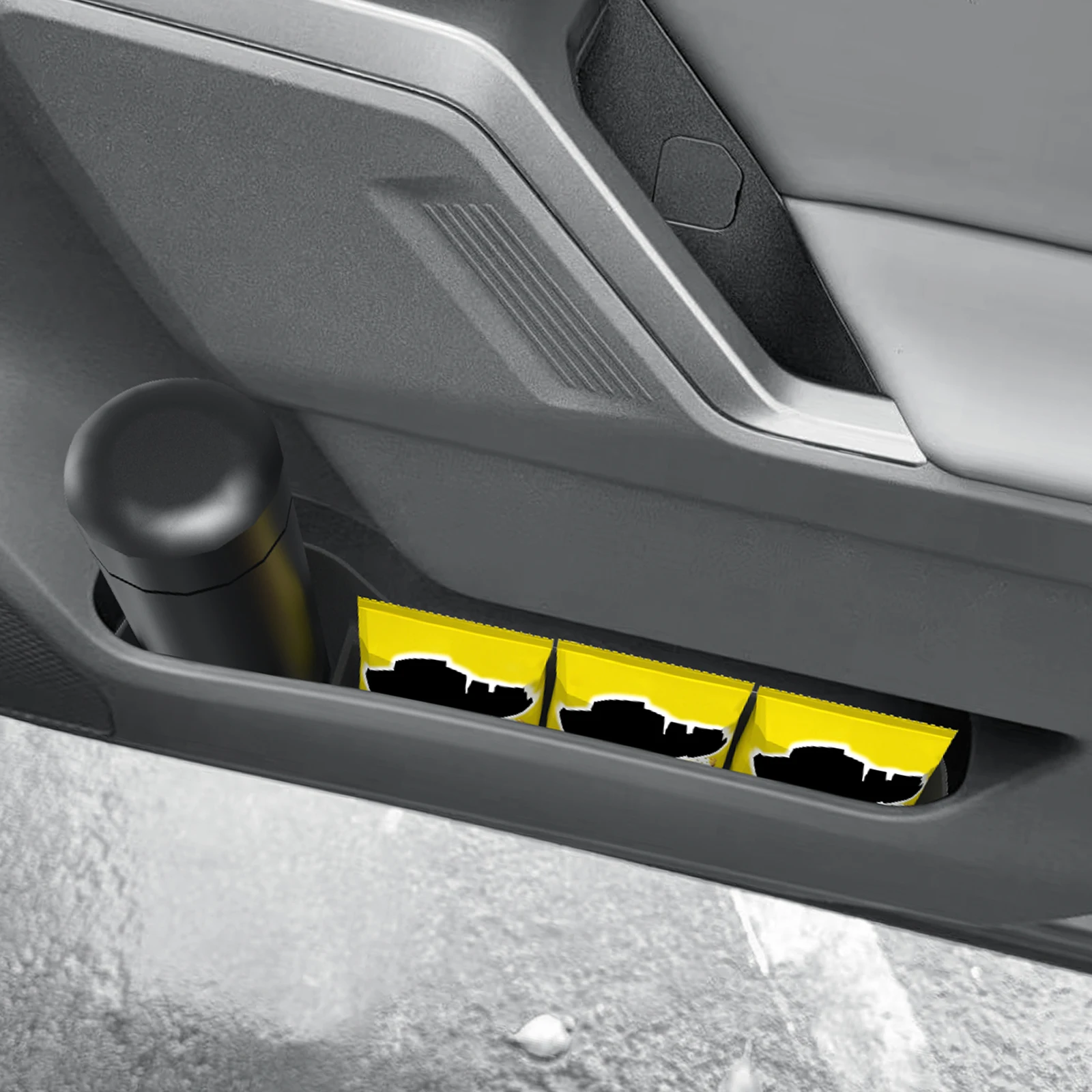 LUCKEASY für Toyota RAV4 2026 Vorderer und Hinterer Türgriff Schrankfach Aufbewahrungsbox Tür-Seitenorganizer TPE Auto-Innenzubehör – Detail 7
