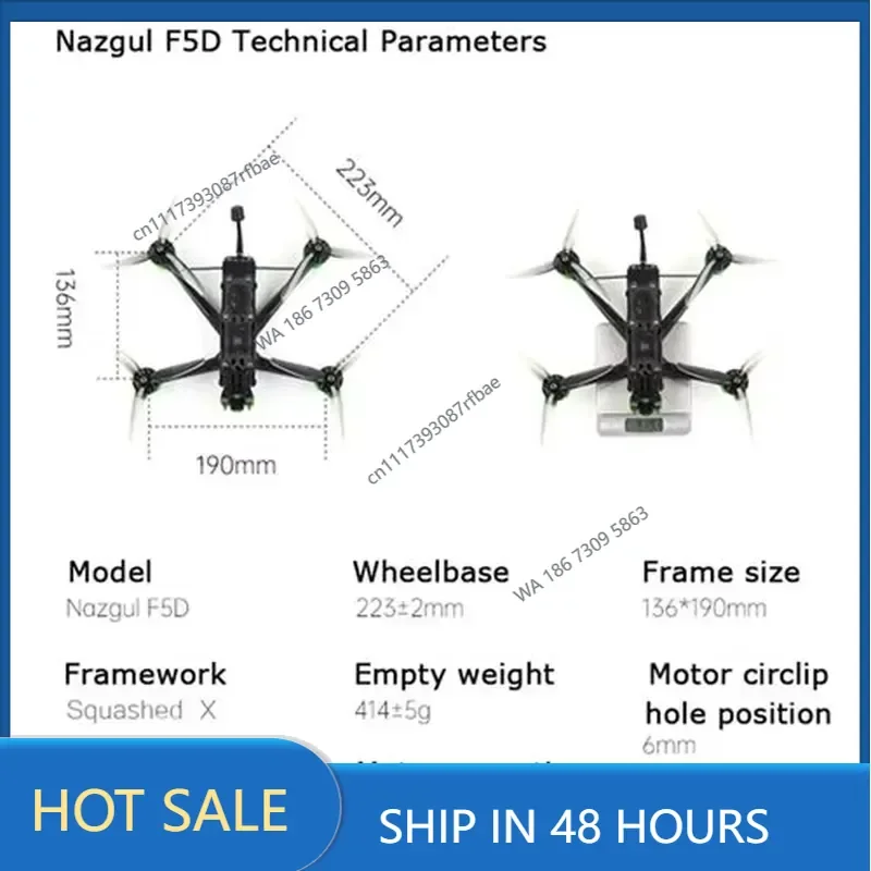 IFlight Nazgul Evoque F5D 5inch 4S Analog FPV PNP with SucceX-D F722 45A Power Stack Quadcopter