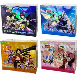 Genshin Impact Cards Anime Game TCG Collection Pack Booster Box Rare SSR Surrounding Family Toys Children Gift