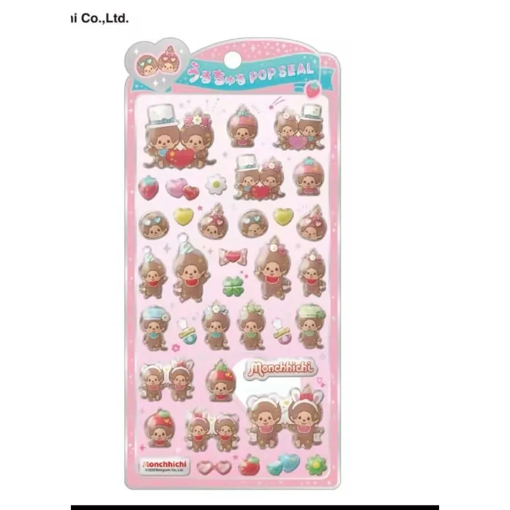 สติกเกอร์คาวาอิ ทามาก็อตจิ การ์ตูนสร้างสรรค์ ของตกแต่งเคสมือถือ สติกเกอร์ใส วัสดุทำสมุดบันทึก ของขวัญวันเกิดเพื่อน