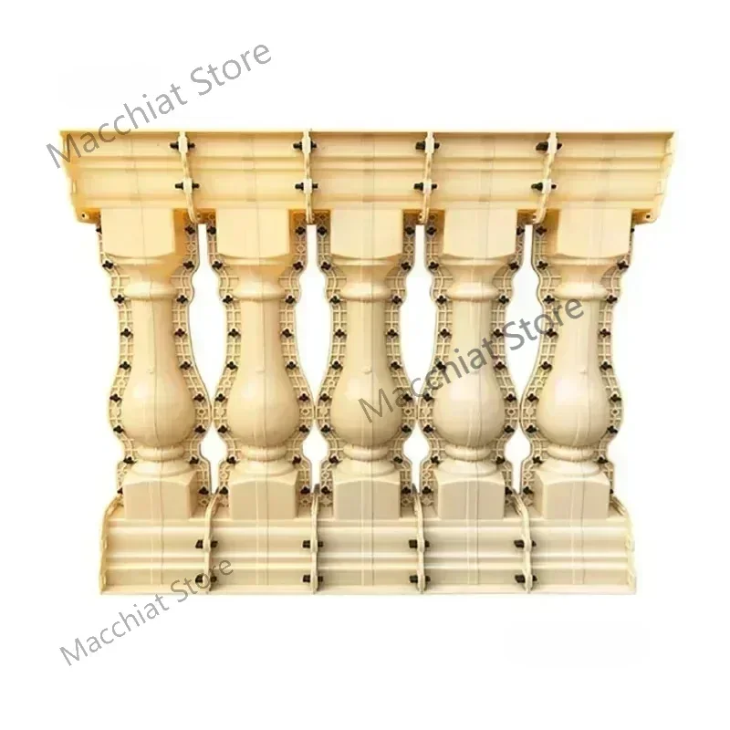 Roman Column Mold Cast-in-place Cement Building Set    European Villa Balcony Railing Handrail  Fence T