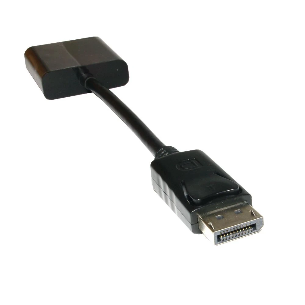 DisplayPort para DVI-D Single Link 1080P Adaptador de vídeo DP macho para DVI fêmea cabo conversor para projetor de monitor de laptop de mesa