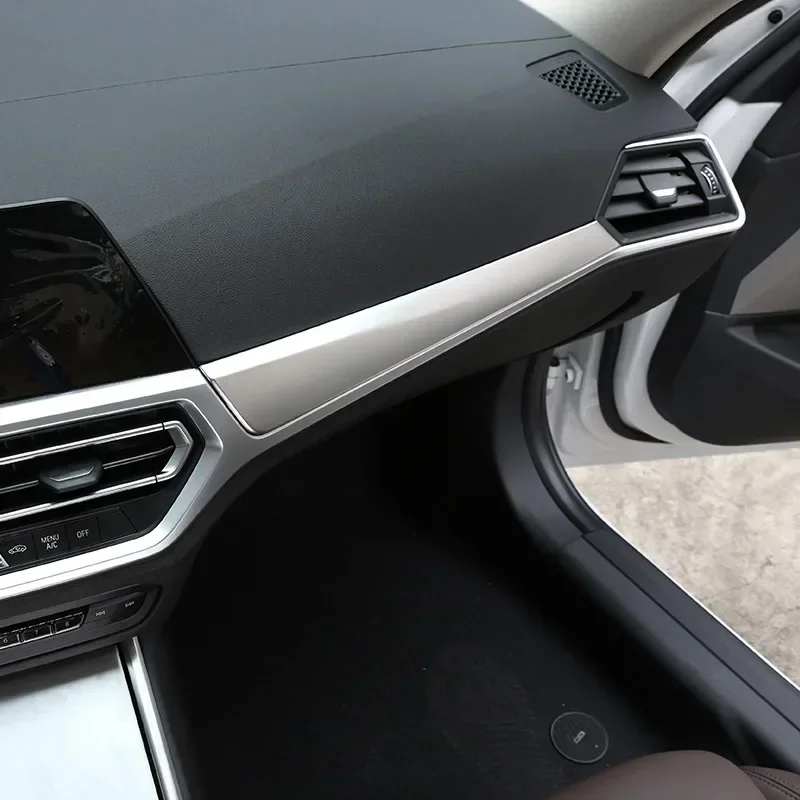 

For BMW 3 Series G20 G28 2019-2022 ABS Carbon Fibre Car Dashboard Co-pilot Panel Cover Trim Stickers Internal Car Accessories