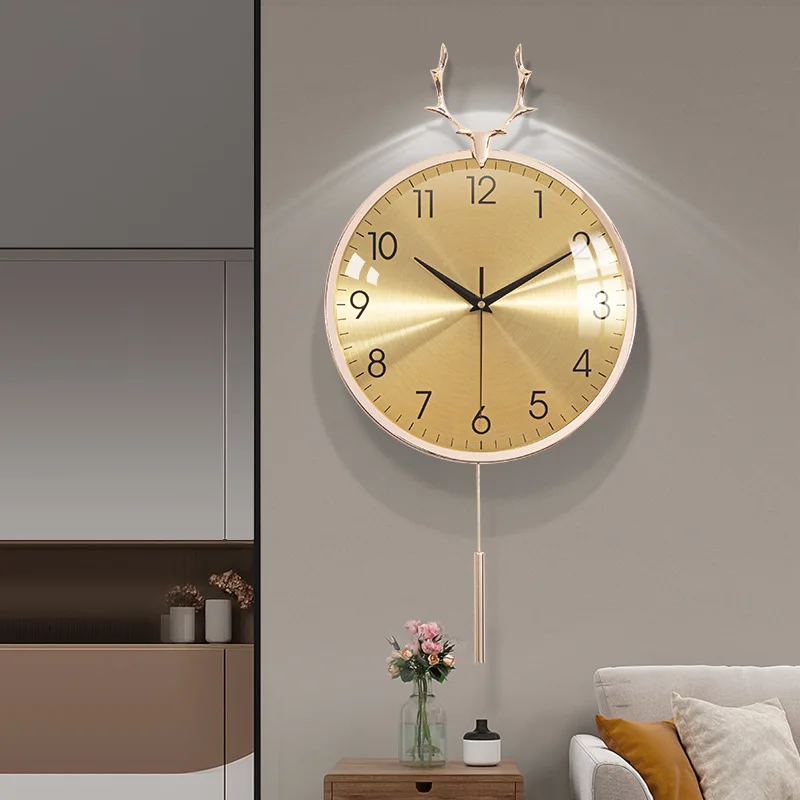 Modern simple wall clock household living room decoration table wall clock Nordic creative silent wall watch personalized quartz