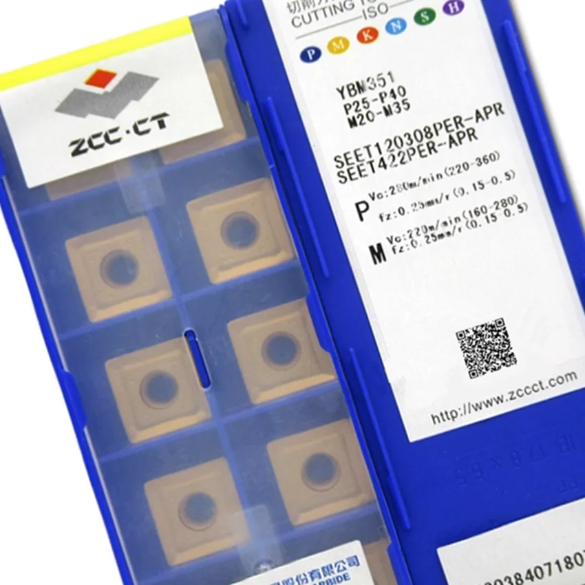 SEET120308PER-APR YB9320/SEET120308PER-APR YBM351 SEET120308PER-APR SEET422PER SEET120308 ZCC.CT التصنيع باستخدام الحاسب الآلي كربيد إدراج 10 قطعة/صندوق