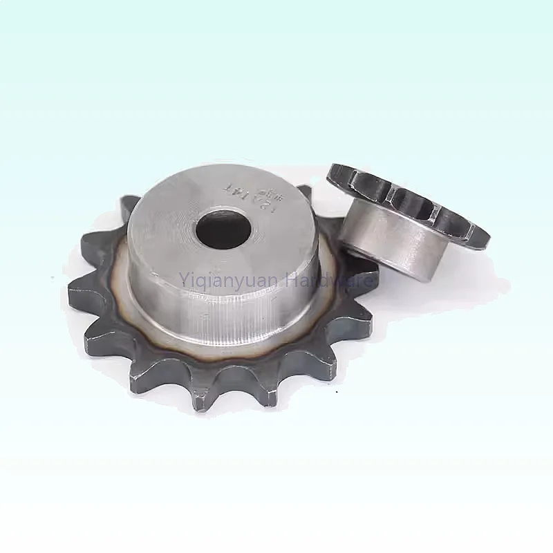 Yiqianyuan 1Piece 06B Chain Gear 9T-24 Tooth Industrial Drive Sprocket Wheel A3 Steel Pitch 9.525mm