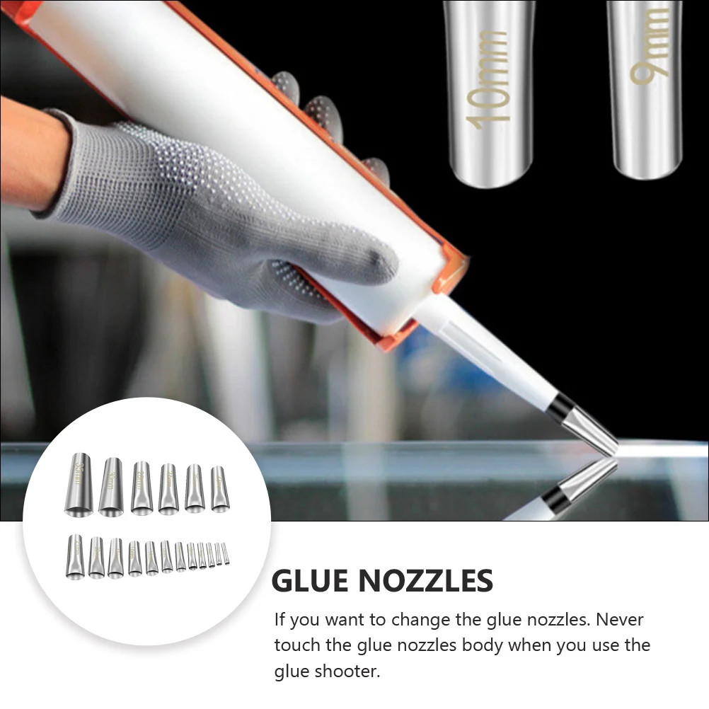 

18pcs Stainless Steel Caulk Nozzle Set Durable Home Caulking Tool High Thermal Conductivity Corrosion Resistant Sealant