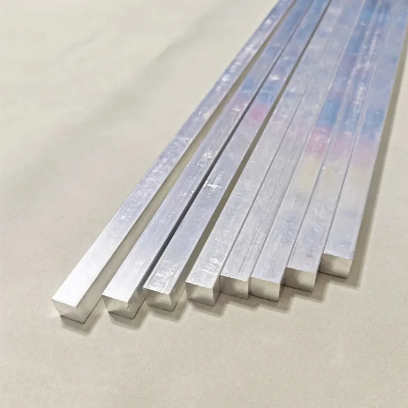 6061 Aluminum Square Bar Solid Alloy Rod CNC Metal Material 5mm to 50mm Various Sizes