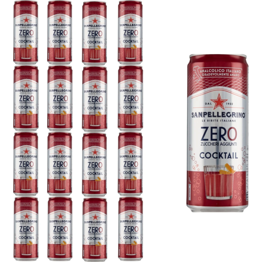 San Pellegrino napój gazowany Cocktail Zero 17x330ml