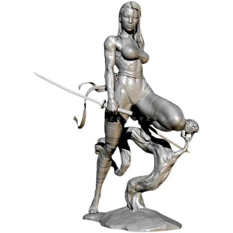 Resina incolor figura modelo Kits, auto-montado, impressão 3D, beleza, TD-4472, 50mm, 75mm