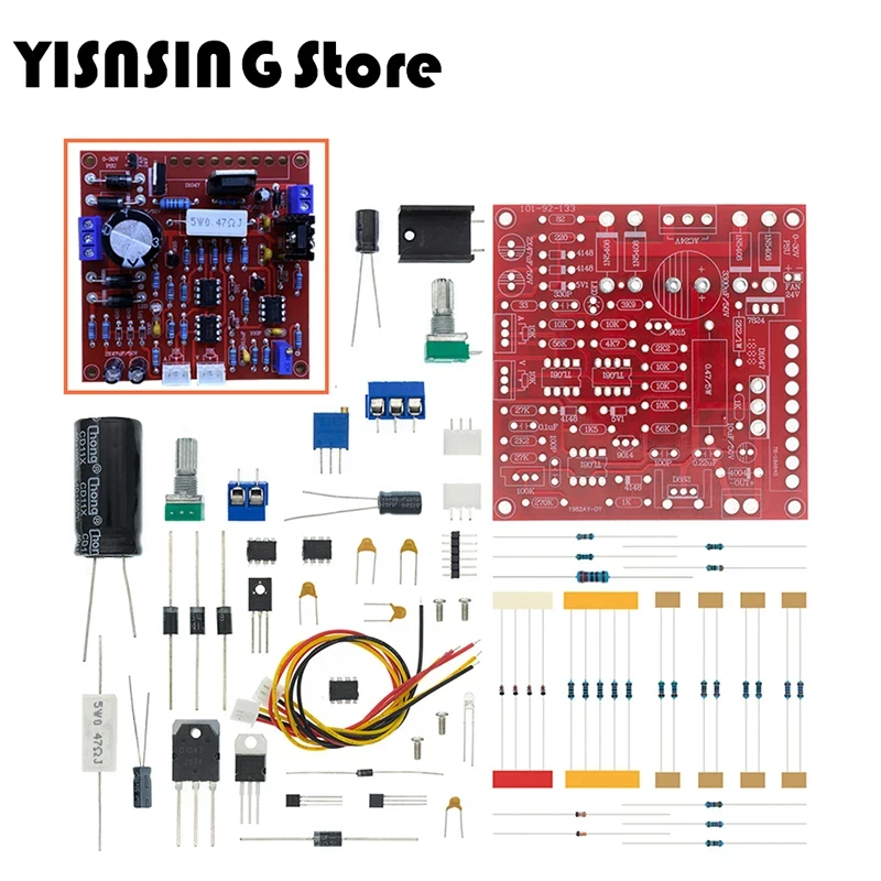 0-30V 2mA-3A DC Regulated Power Supply DIY Kit Continuously Adjustable Current Limiting Protection Voltage Regulator Set