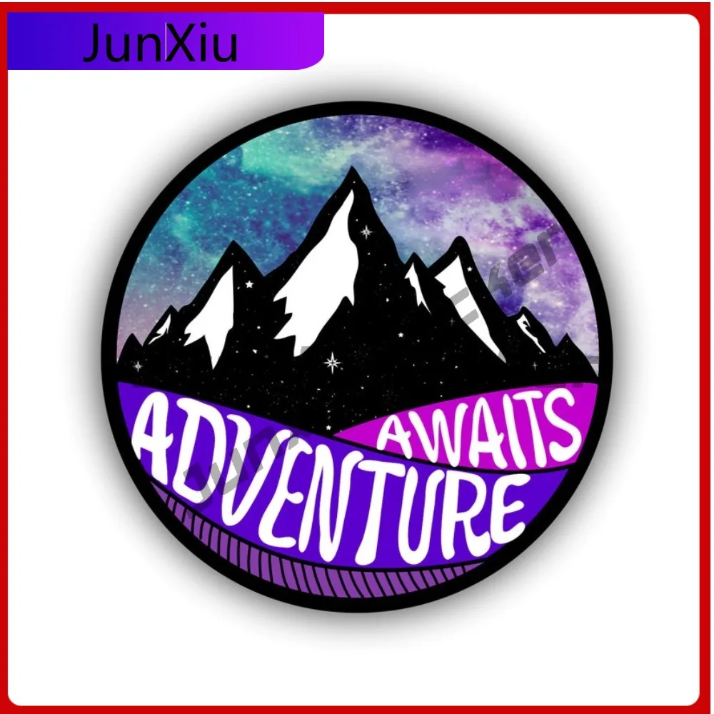 

Adventure Awaits Mountain Car Vinyl Sticker Scratch-proof Exterior Decal Accessories For Auto Cars Trucks Bumper Windshield Wind