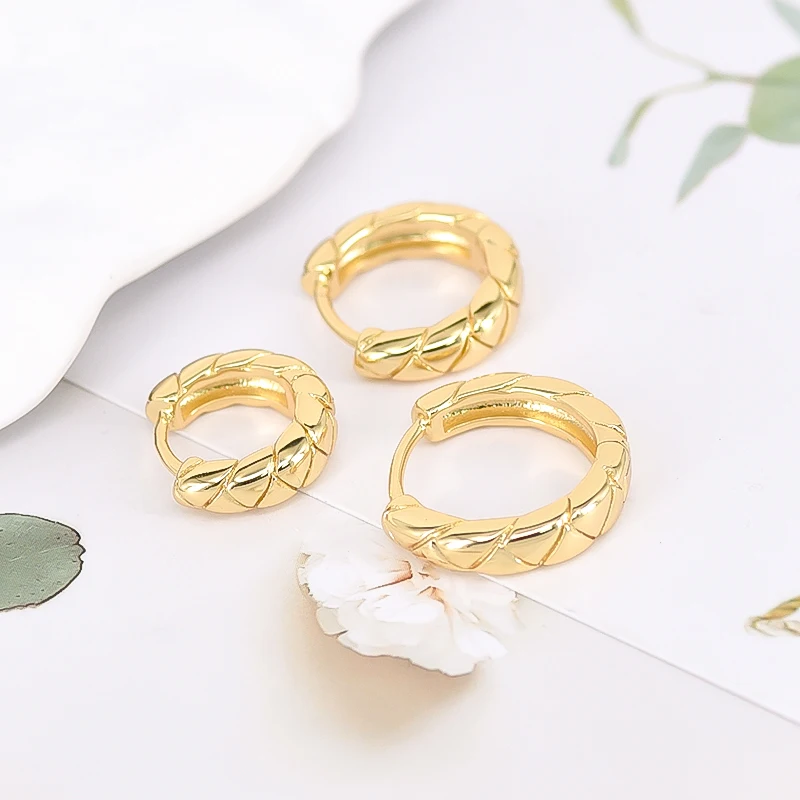 925 Silver Ear Needles twill Simple Hoop Earrings For Women Inner Diameter 8mm/10mm/12mm Metal Hoop Fashion Party Jewelry Gifts