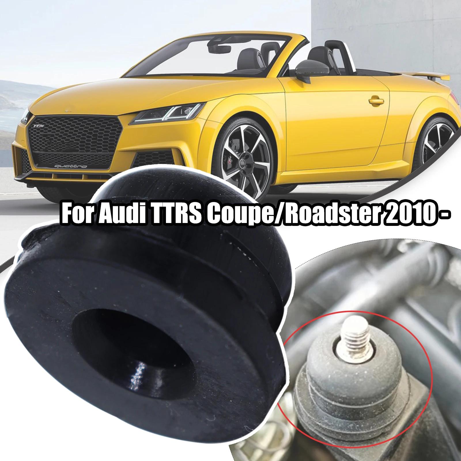 

Windscreen Washer Headlight Pump Seal Water Reservoir Gasket Mount Rubber Cap Clip Plug For Audi TTRS Coupe/Roadster 2010 2011 -