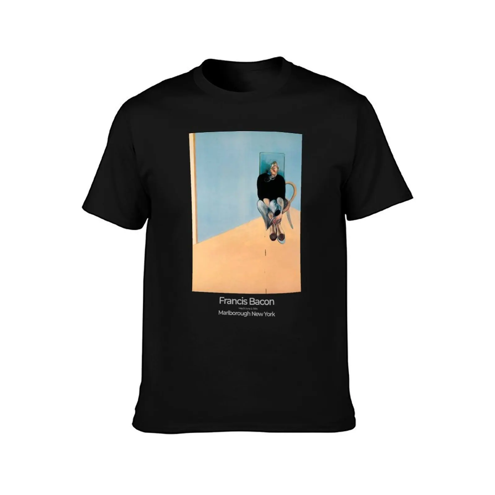 Francis Bacon Exhibition Art Poster 1984 - Study for Self-Portrait T-Shirt, Summer Casual Cotton Tee, Oversized Streetwear Tops