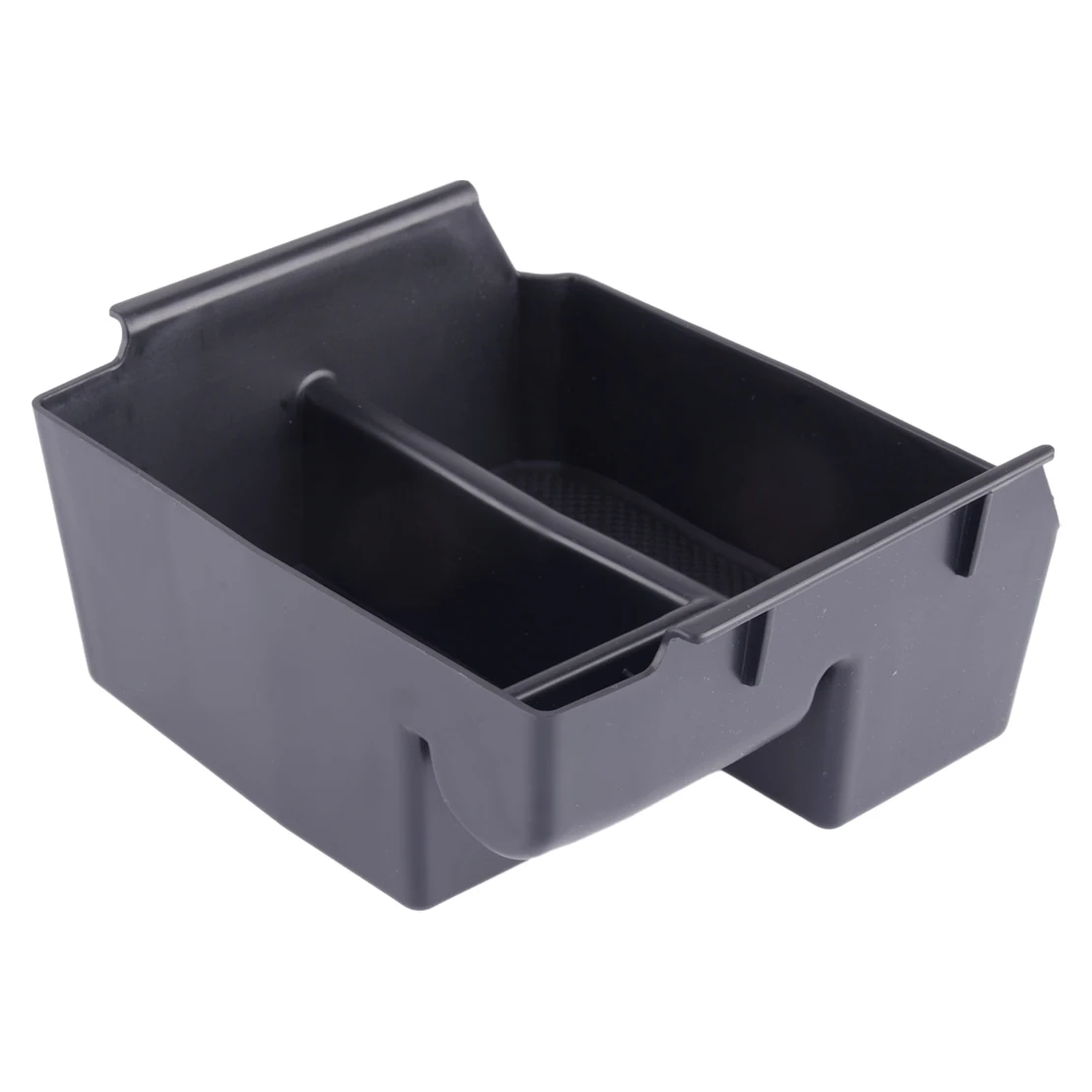 Caja organizadora de almacenamiento para consola central de coche, bandeja ABS negra compatible con Jeep Wrangler JK 2011 2012 2013 2014 2015 2016 2017 2018